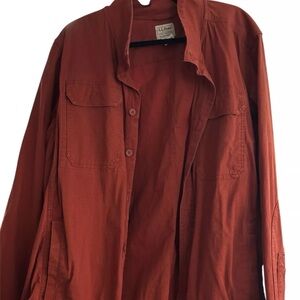 L.L. Bean Burnt Orange Classic Chore Shacket